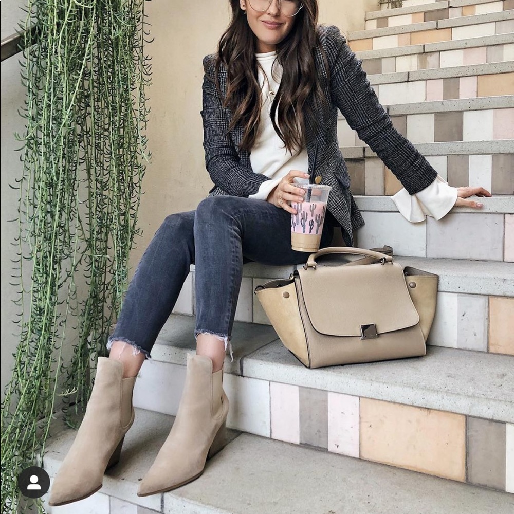 Kendall + Kylie tan suede booties
